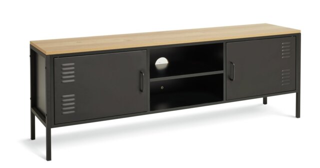 Habitat Stevie 2 Door TV Unit - Black