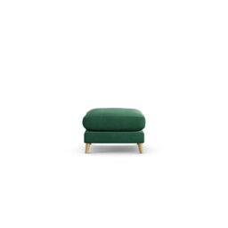 Habitat Lomond Fabric Footstool - Green - Ash Leg
