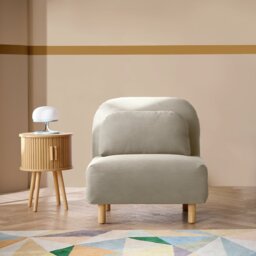 Habitat Benji Single Fabric Chairbed -  Natural