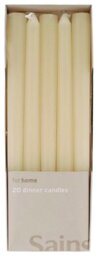 Habitat Pack of 20 Taper Candles - Unscented