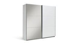 Habitat Holsted Half Mirror 200cm Sliding Wardrobe - White
