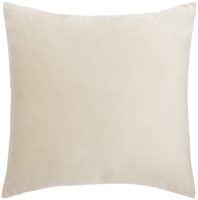 Habitat Velvet Plain Cushion Cover-2 Pack-Champagne- 43x43cm