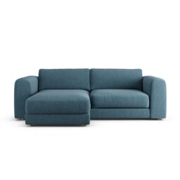 Habitat Ayr Reversible Corner Sofa - Blue - Ash Leg