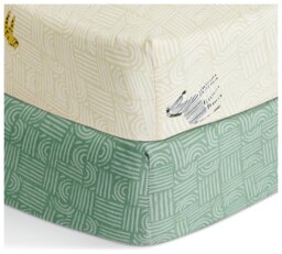 Habitat Cotton Jersey Safari Twin Nursery Fitted Sheet - Cot