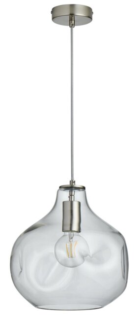 Habitat Ori Dimple Glass Pendant - Clear