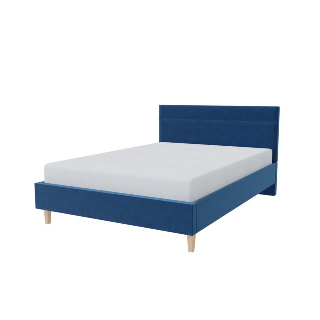 Millbrook Miller Superking Fabric Bed Frame-Blue