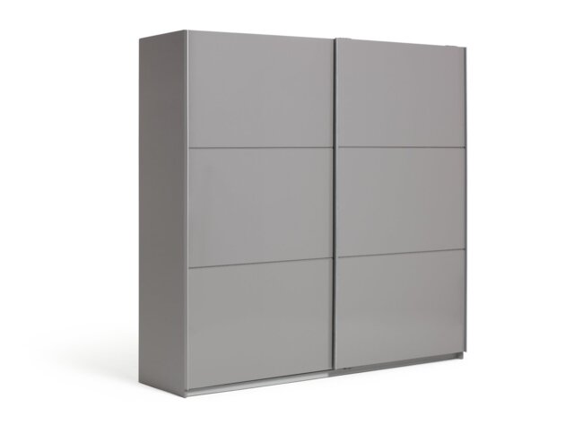 Habitat Holsted 200cm Sliding Wardrobe - Grey Gloss