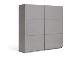 Habitat Holsted 200cm Sliding Wardrobe - Grey Gloss