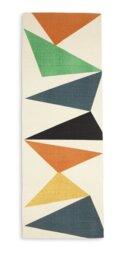 Habitat Tate Geometric Cotton Flatweave Rug - 70x200cm