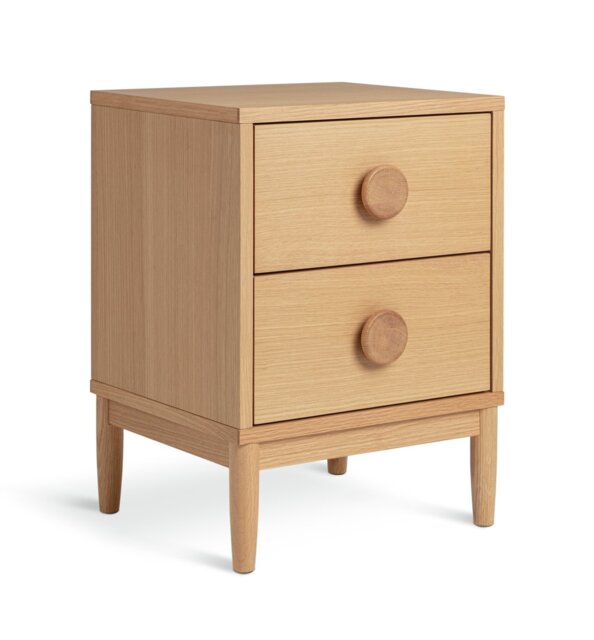 Habitat Cornelia 2 Drawer Bedside Table - Oak