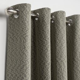 Habitat Boucle Blackout Eyelet Curtains - Green - 168x183cm