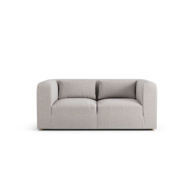 Habitat Lars Fabric 2 Seater Sofa - Natural - Ash Leg