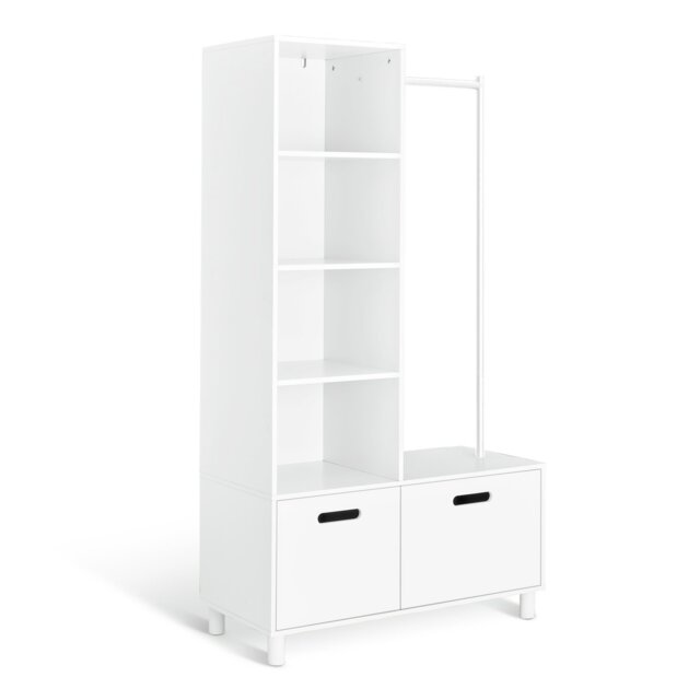 Habitat Henri 2 Drawer Clothes Rail - White
