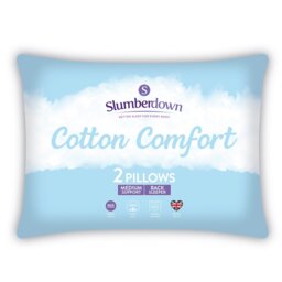 Slumberdown Cotton Comfort Medium Pillow - 2 Pack