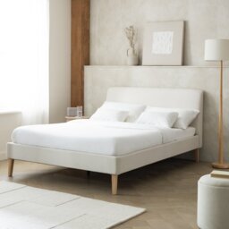 Habitat Ren Double Bed Frame - Cream