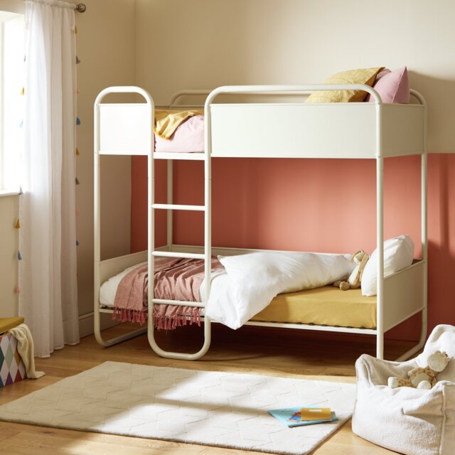 Habitat Kids Rory Single Metal Bunk Bed - Pale Grey