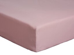 Habitat Cotton Rich 180 TC Plain Blush Fitted Sheet - Double