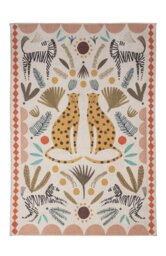 Habitat Global Animal Print Natural Cut Pile Rug - 120x170cm