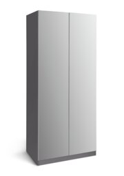 Habitat Munich 2 Door Mirror Wardrobe - Anthracite