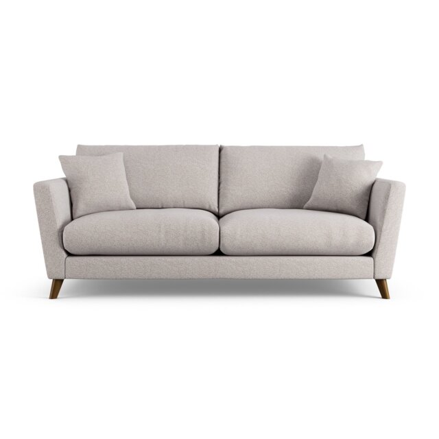 Habitat Lomond Fabric 4 Seater Sofa - Natural - Dark Leg