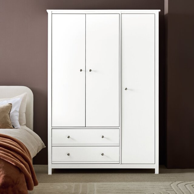 Habitat Brooklyn 3 Door Wardrobe - White