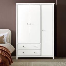 Habitat Brooklyn 3 Door Wardrobe - White