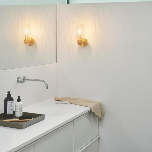 Nordlux Tutan LED Wall Light - Brass