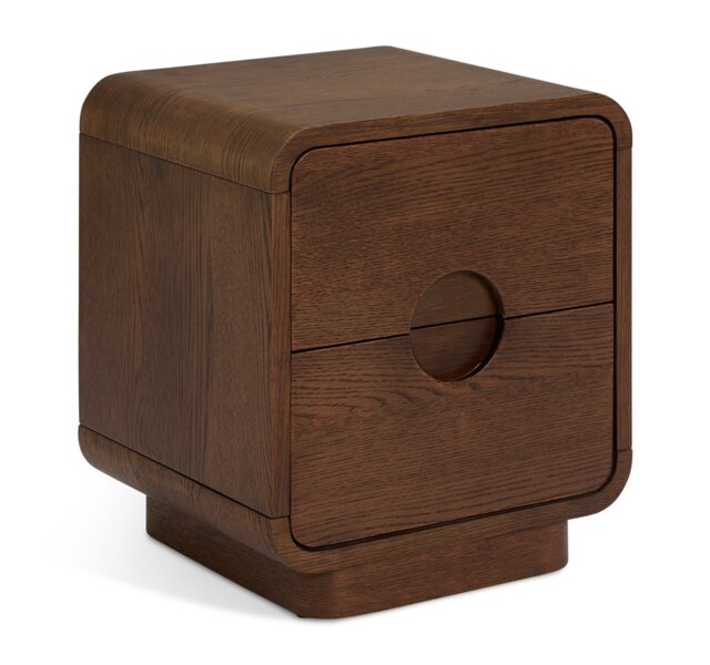 Habitat Adeje 2 Drawer Bedside Table - Walnut