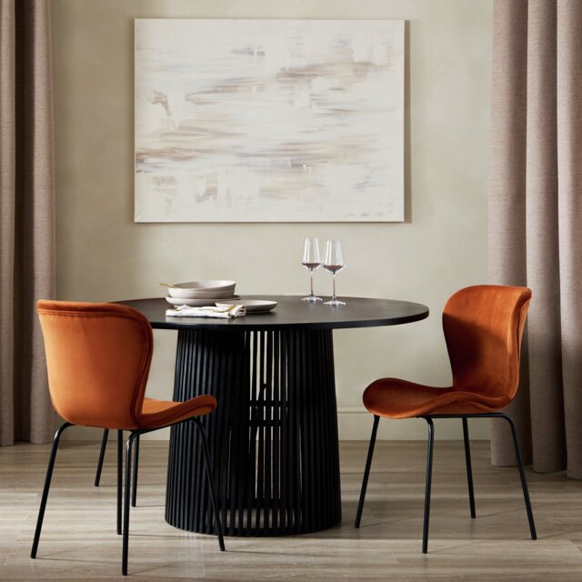 Habitat Etta Pair of Dining Chairs - Copper