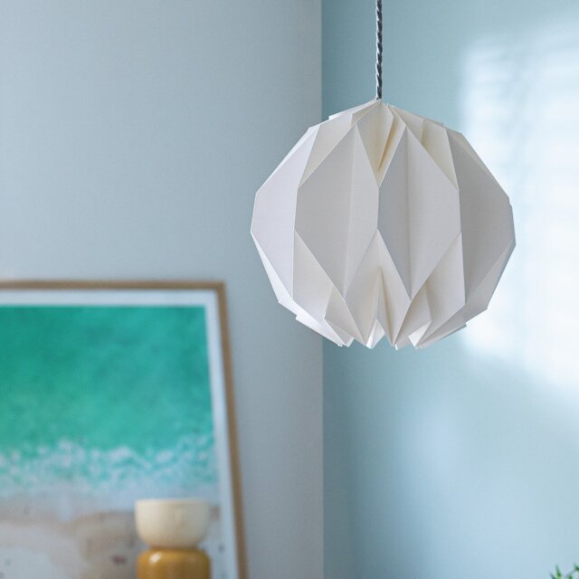Habitat White Paper Easy Fit Lampshade - 36cm