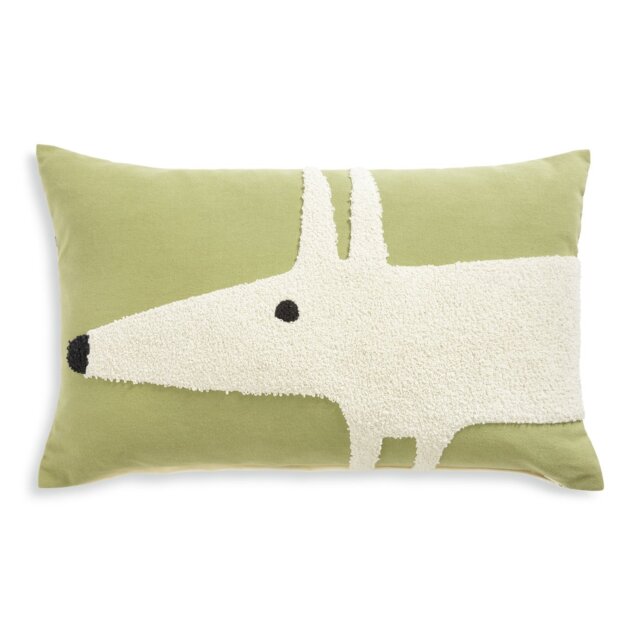 Habitat x Scion Mr Fox Cushions 2 Pack Green & White-30x60cm