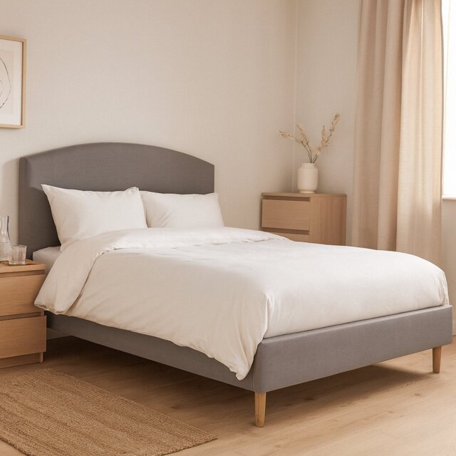 Millbrook Archer Superking Fabric Bed Frame -Grey