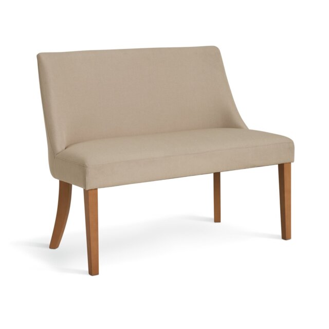 Habitat Alec Fabric Dining Bench - Oatmeal