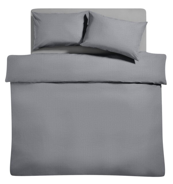 Habitat Easycare Plain Grey Bundle Bedding Set - King size