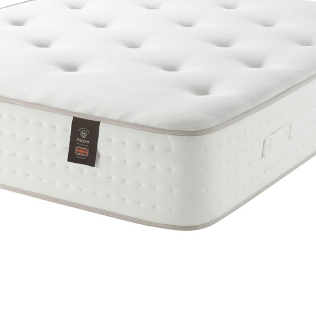 Aspire Dual Sided Cashmere & Cotton 1000 Pocket Sprung Mattress - Small Double