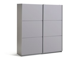 Habitat Holsted 180cm Sliding Wardrobe - Grey Gloss