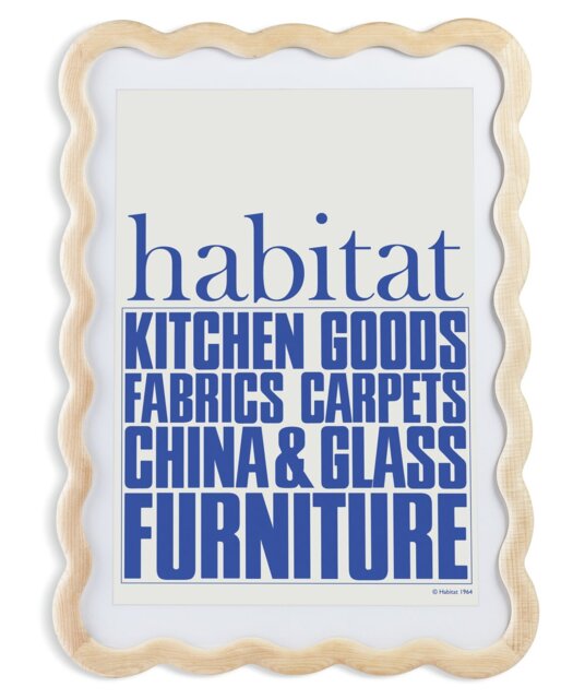 Habitat 60 Wavy Natural Wooden Picture Frame - 42x58cm