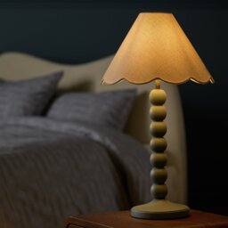 Habitat Scallop Edge Natural Lampshade - 32cm