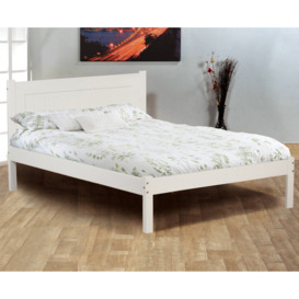 Clifton - Single - White - Wooden - Low Foot-End Bed - 3ft - Happy Beds