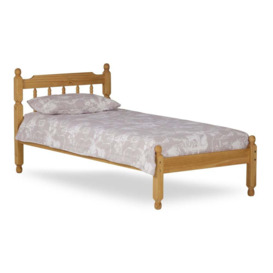 Colonial - Single - Waxed Pine - Wooden - Low Foot-End Bed - 3ft - Happy Beds