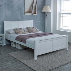Madrid -Single - White - Wooden - 3ft - Happy Beds