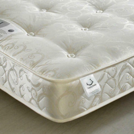 Compact Gold Tufted Orthopaedic Mattress - Single - Medium Firmness - Ideal for Trundles - 3ft (90 x 190 cm) - Happy Beds