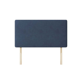 Cornell - Super King Size - Plain Headboard - Dark Blue - Fabric - 6ft - Happy Beds