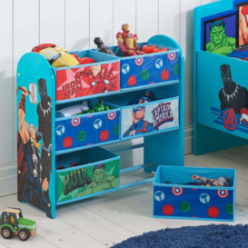 Disney - Avengers - 6 Drawer Storage Unit - Blue - Wooden - Happy Beds
