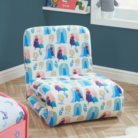 Disney - Frozen - Fold Out Bed - White/Blue - Fabric - Happy Beds