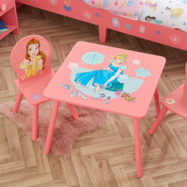 Disney - Princess - Table/2 Chairs - Pink - Wooden - Happy Beds