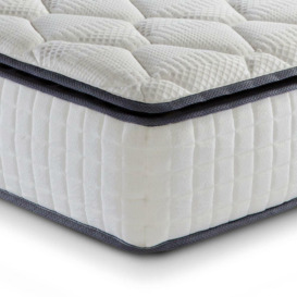 SleepSoul Bliss 800 Pocket Spring and Memory Foam Pillowtop Mattress - 5ft King Size (150 x 200 cm)