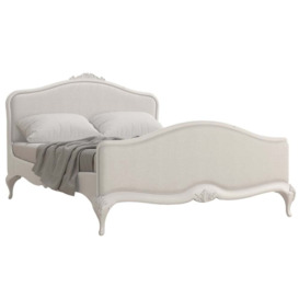 Etienne - King Size - French Bed - Grey - Fabric and Wooden - 5ft - Willis & Gambier - Happy Beds