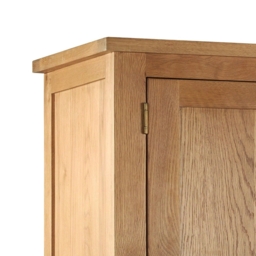Marlborough - 3 Door Wardrobe - Oak - Wooden - Happy Beds - thumbnail 5