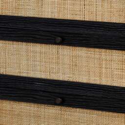 Padstow - 3 Drawer Chest - Black - Wooden/Rattan - Happy Beds - thumbnail 4